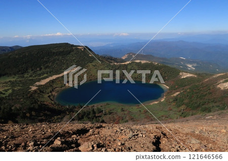 A spectacular view of Goshiki-numa from the summit of Mount Issaikyo A spectacular view of Goshiki-numa from the summit of Mount Issaikyo 121646566