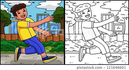 Breakdance B Boy doing a Reject Step Illustration Breakdance B Boy doing a Reject Step Illustration 121646601