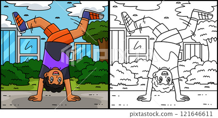 Breakdance B Boy Hand Stand Scissor Kick Breakdance B Boy Hand Stand Scissor Kick 121646611