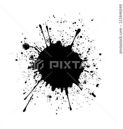 Black Ink Splatter Black Ink Splatter 121646848