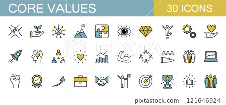 核心價值業務圖示設定顏色 121646924