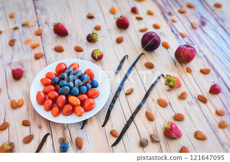 Colorful Fresh Foods on Display 121647095