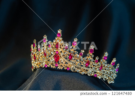 Royal crown for queen and princess, ruby. 121647480