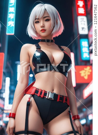 Cheer Taiwan Race Queen Anime Style Girl Japanese Gal Manga Japanese Anime [AI Generated Image] 121647562