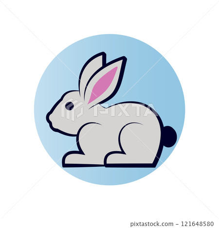 Rabbit logo vector illustrations design 121648580