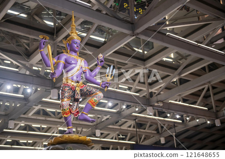 Vishnu Churning Milk Ocean at Suvarnabhumi International Airport 121648655