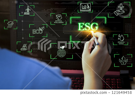 ESG is a concept about the sustainable development of an organization in 3 main areas: environment, society and governance. ESG is a concept about the sustainable development of an organization in 3 main areas: environment, society and governance. 121649458
