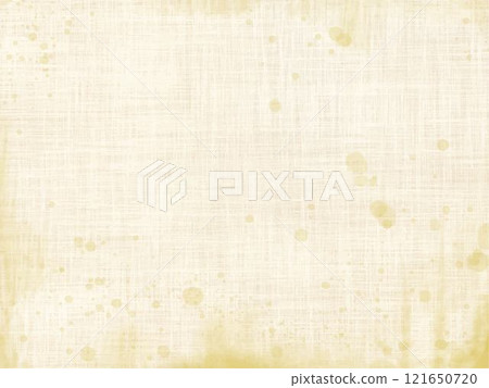 Stained beige light green linen, cotton fabric texture simple background illustration material 121650720