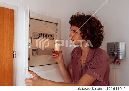 Electric meter failure. Blackout, no electricity 121651041