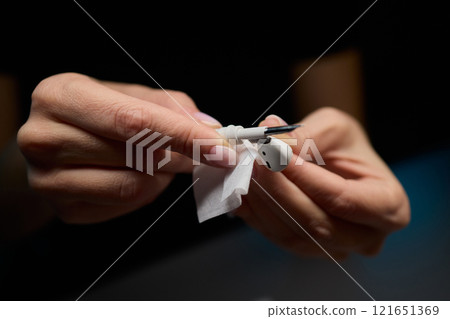 Cleaning your Wireless Earbuds is vital for optimal sound quality and performance Cleaning your Wireless Earbuds is vital for optimal sound quality and performance 121651369