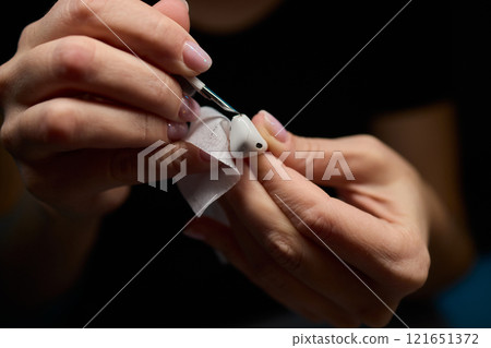 Cleaning your Wireless Earbuds is vital for optimal sound quality and performance Cleaning your Wireless Earbuds is vital for optimal sound quality and performance 121651372