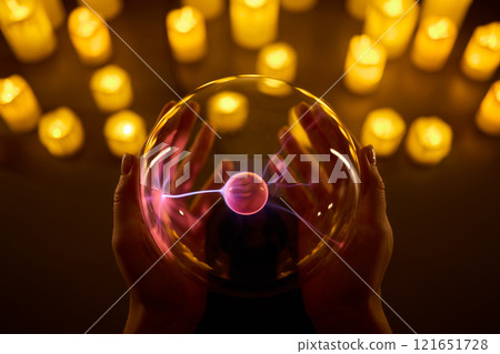 Experience the enchanting Mystical Energy created with Candlelight and illuminated by a Plasma Ball Experience the enchanting Mystical Energy created with Candlelight and illuminated by a Plasma Ball 121651728