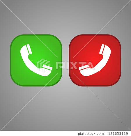 Telephone Handset Vector Icon 121653119