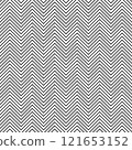 Geometric zig zag pattern, herringbone, vector 121653152
