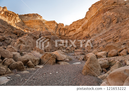 Red rocks of the red canyon in Eilat, israel 121653222
