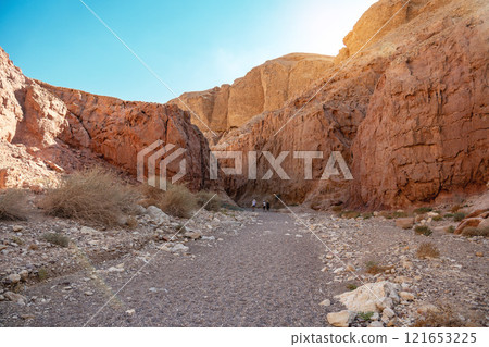 Red rocks of the red canyon in Eilat, israel 121653225