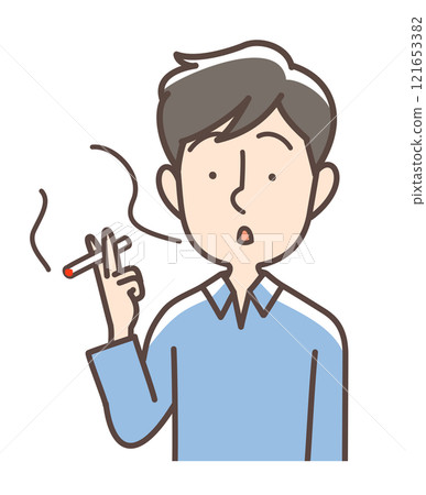 男人吸煙 男人吸煙 121653382