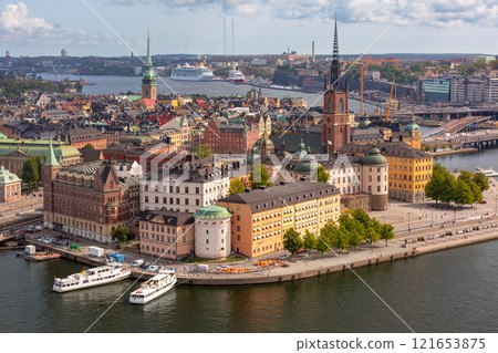 Old Town on Gamla Stan Island, Stockholm, Sweden 121653875