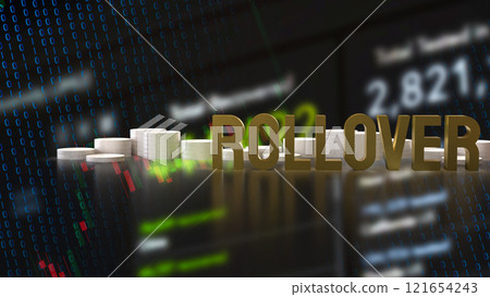 The Rollover text on Business Background 3d rendering. The Rollover text on Business Background 3d rendering. 121654243