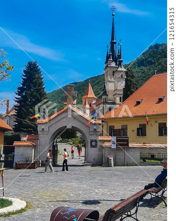 Church of St. Nicholas in Romania. Orthodox Church of St. Nicholas in the city of Brasov in Romania. 121654315