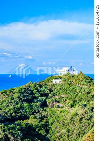 Cape Sata and Iwo Jima in autumn, Minamiosumi Town, Kagoshima Prefecture Cape Sata and Iwo Jima in autumn, Minamiosumi Town, Kagoshima Prefecture 121654725