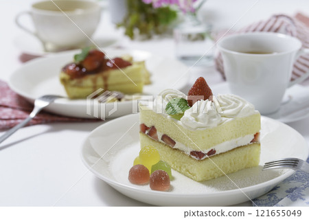 Shortcake on the table 121655049
