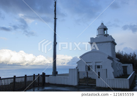 Oki Island: Cape Saigo Lighthouse in the evening 121655559