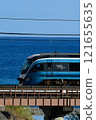 The Saphir Odoriko express train running along the coast 121655635