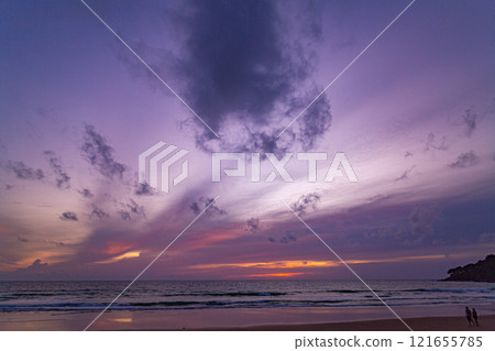 beautiful sunset over Tranquil Beach beautiful sunset over Tranquil Beach 121655785