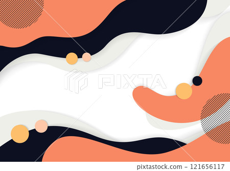 Abstract minimalist design with earthy tones and fluid waves, ideal to use for modern branding Abstract minimalist design with earthy tones and fluid waves, ideal to use for modern branding 121656117