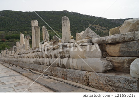 The ruins of Ephesus near Izmir, Turkey The ruins of Ephesus near Izmir, Turkey 121656212
