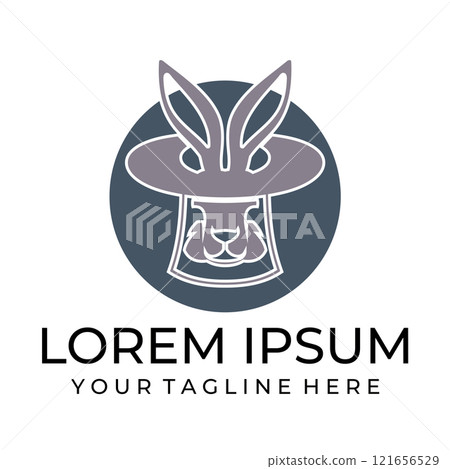Rabbit logo vector illustrations design Rabbit logo vector illustrations design 121656529