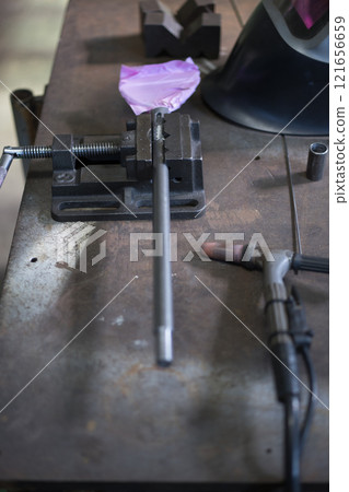 Preparing for TIG welding Preparing for TIG welding 121656659