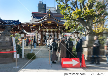 東京都目黑區下目黑大鳥神社新年參拜 東京都目黑區下目黑大鳥神社新年參拜 121656753