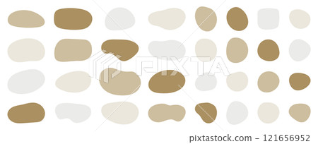 Loose frame set Abstract oval shape Set of cute abstract Loose frame set Abstract oval shape Set of cute abstract 121656952