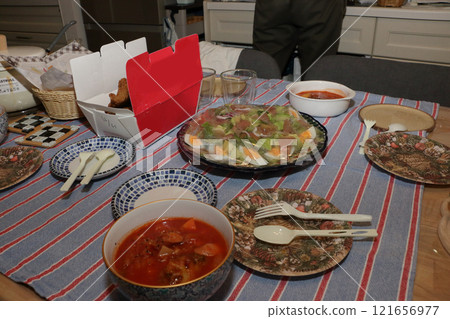 Home party Christmas 121656977