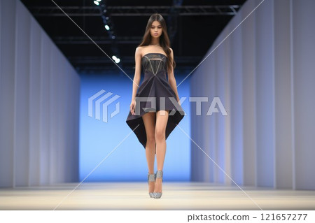 Model 03 walking down the runway 121657277