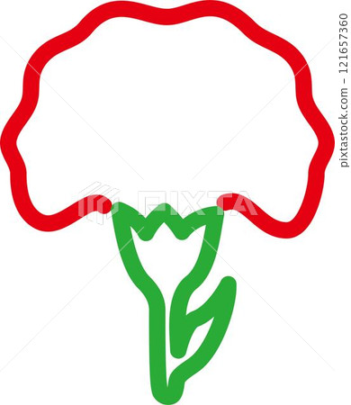 Flowers, carnations, icons, decorations, pictograms, cute, simple, lines, illustrations Flowers, carnations, icons, decorations, pictograms, cute, simple, lines, illustrations 121657360