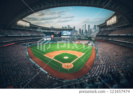 過度擁擠的棒球場形象 02 過度擁擠的棒球場形象 02 121657474