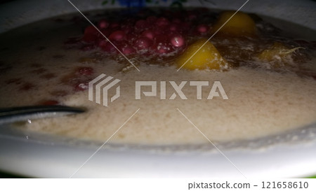 Bubur Ubi is a dessert from Indonesia Bubur Ubi is a dessert from Indonesia 121658610