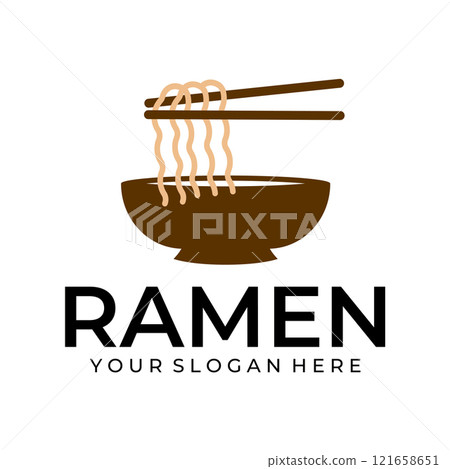 Ramen illustration logo 121658651