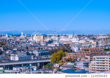 Yokohama cityscape, Japan, January 2nd. View of Tama-Plaza Station and other areas (2025) 121659163
