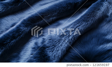 Deep Blue Fur Texture 121659197