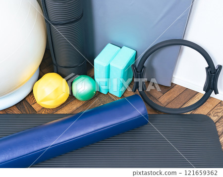 Gym training equipment 121659362