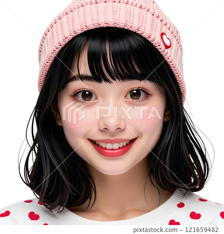 情人節女孩沒有背景 情人節女孩沒有背景 121659482