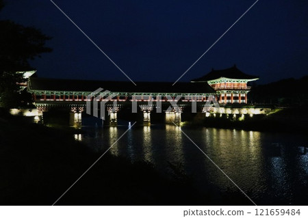 韓國慶州月精大橋夜景 121659484