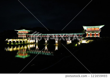 Woljeonggyo Bridge at night, Gyeongju, South Korea 121659493