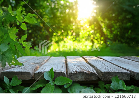 天然木桌背景材料 121660718