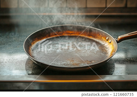 Synthetic iron frying pan 121660735