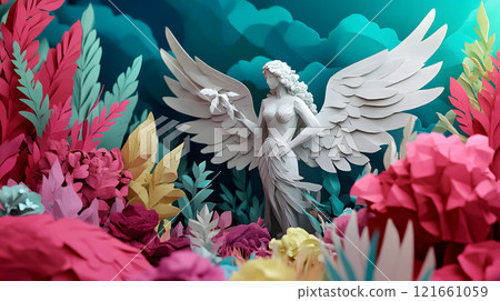 The Garden of Eden and the Angels 121661059